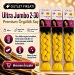 3 Paket - Afrika Örgüsü Ve Rasta İçin Sentetik Ombreli Saç 2-30