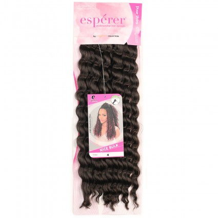 Nice Bulk Afro Su Dalgası Saç - Kahverengi