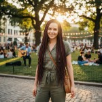 Afrika Örgüsü Ve Rasta İçin Sentetik Saç - Kızıl Kahve