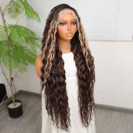 Kahverengi Balköpüğü Işıltılı Fiber Sentetik Tül Peruk