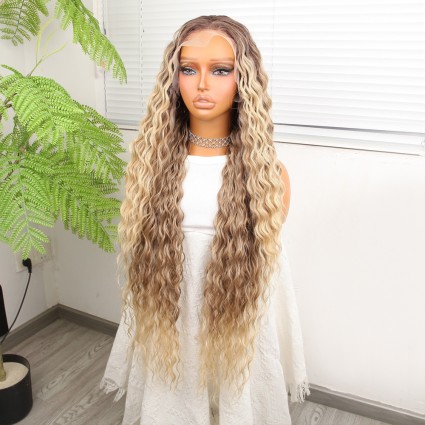 Kumral Balköpüğü Ombreli Fiber Sentetik Tül Peruk