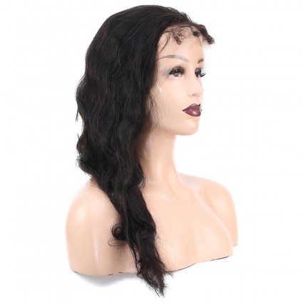 Front Lace Gerçek Tül Peruk Dalgalı  - Doğal - 60-65cm