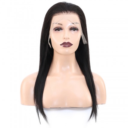 Front Lace Gerçek Tül Peruk Düz - Doğal - 55-60cm