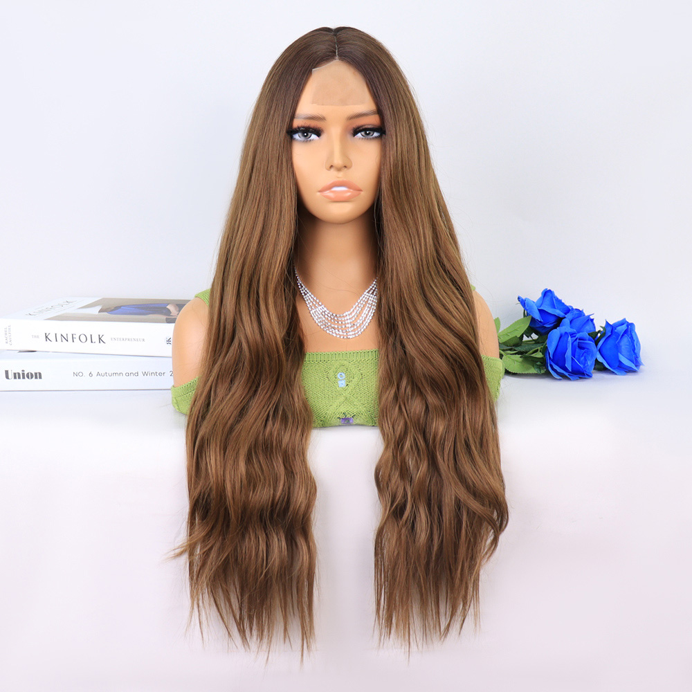 Koyu Kumral Açık Kumral Ombreli Tül Peruk