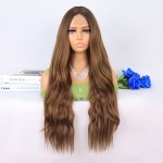 Koyu Kumral Açık Kumral Ombreli Tül Peruk