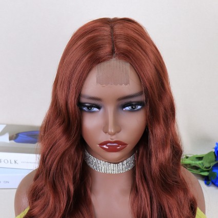 Koyu Bakır Tül Peruk