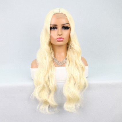 Uzun Dalgalı Platin Tül Peruk