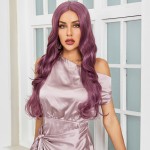 Gül Kurusu Rengi Su Dalgalı Tül Peruk