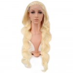 Gerçek Front Lace Dalgalı Platin Tül Peruk - 80-85cm