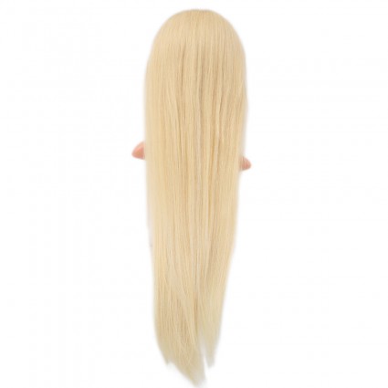 Gerçek Front Lace Düz Platin Tül Peruk - 80-85cm