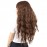 Perçemli Uzun Su Dalgası Fiber Sentetik Peruk- Kahve Karamel