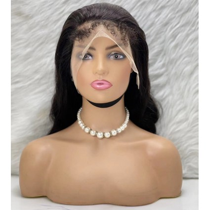 Gerçek Front Lace Tül Peruk - Dalgalı - Doğal 65-70cm