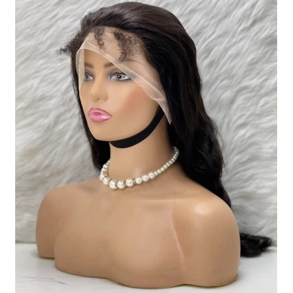 Gerçek Front Lace Tül Peruk - Dalgalı - Doğal 65-70cm