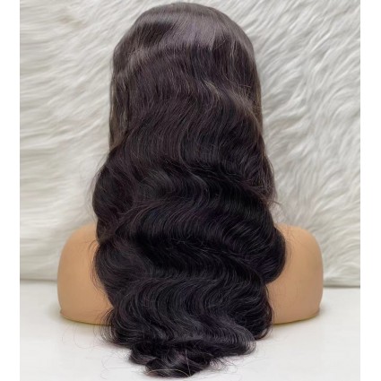 Gerçek Front Lace Tül Peruk - Dalgalı - Doğal 65-70cm