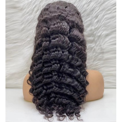 Gerçek Front Lace Tül Peruk - Yoğun Dalgalı - Doğal 65-70cm