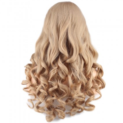 Dalgalı Perçemsiz Uzun Fiber Sentetik Peruk - Balköpüğü