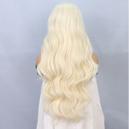 Platin Fiber Sentetik Front Lace Tül Peruk