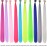 10 Adet Karışık Renkli Fiber Sentetik Kaynaklık Saç 60cm + Misina Takım Aparatı ve Boncuğu