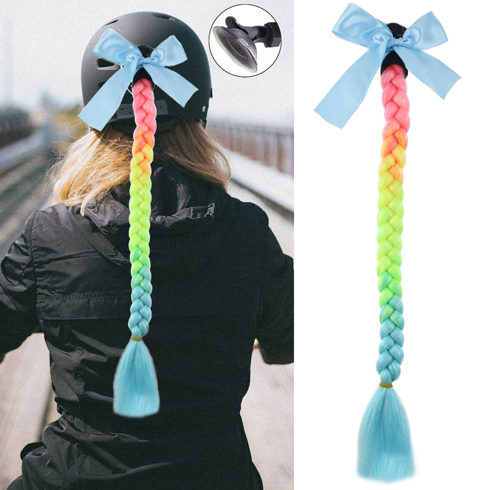 Motosiklet Kaskı Simli Örgülü At Kuyruğu - ACM05S