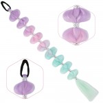 Örgülü Aksesuarlı Lastikli At Kuyruğu - ACM14