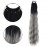 Lastik Tokalı At Kuyruğu Su Dalgalı - Siyah / Gri Ombre