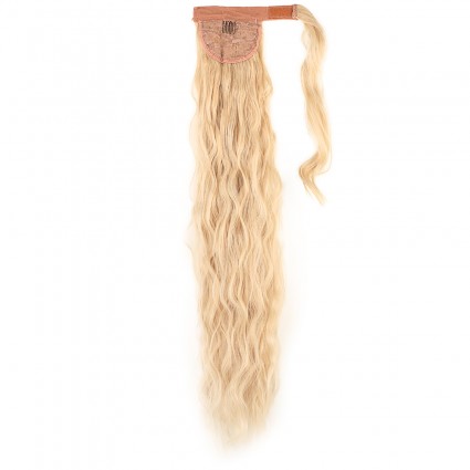 Bağlamalı Kabarık Dalgalı At Kuyruğu - Balköpüğü Beyaz Platin Röfleli