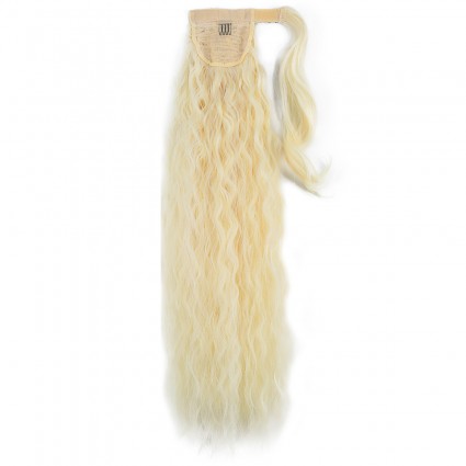 Bağlamalı Kabarık Dalgalı At Kuyruğu - Açık Platin