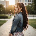 Bağlamalı Dalgalı At Kuyruğu - Koyu Kahve