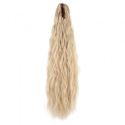 Tokalı Kabarık Dalgalı At Kuyruğu - Kumral Beyaz Platin Röfleli