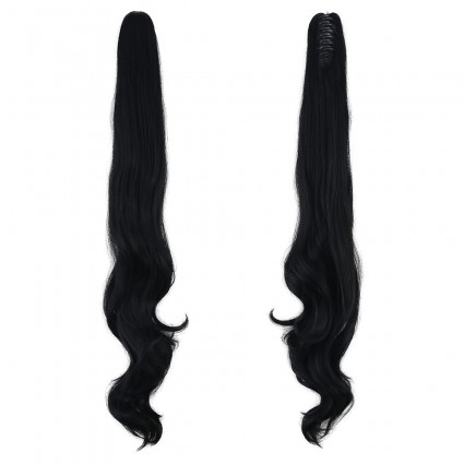 Tokalı Dalgalı At Kuyruğu - Siyah