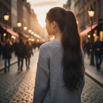 Tokalı Dalgalı At Kuyruğu - Kahverengi